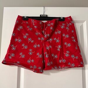 Liz Claiborne Women's Red Floral Shorts